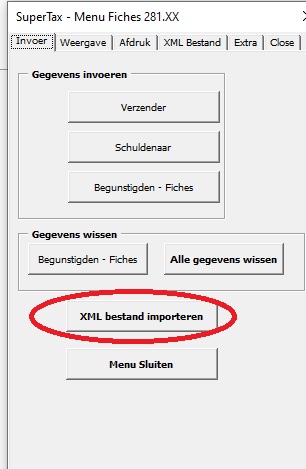 Xml bestand importeren